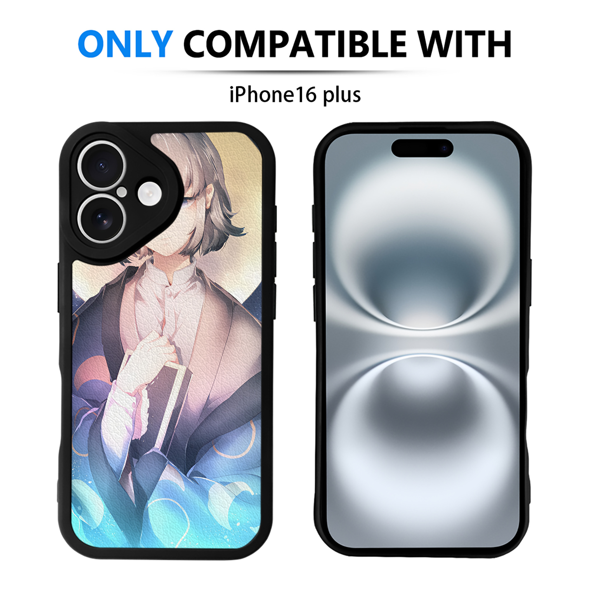 （画像用） 文豪ストレイドッグス Bungo Stray Dogs 【iPhone 16シリーズ対応】シリコンスマホケース（レザー調） 材質：シリコン